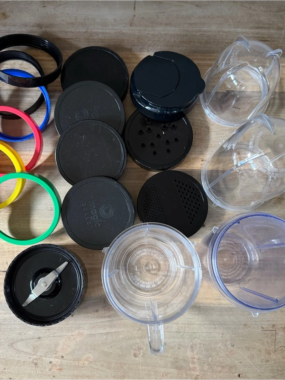 Magic Bullet Cups, Blade, Lids and Recipe Book